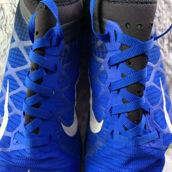 Nike Track Shoes Men 11 Blue White Black Green Zoom Mamba 3 Racing Spikes 706617 - Picture 8 of 13